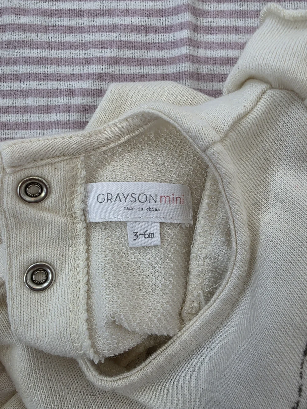 Grayson Mini Butterfly Ruffle Sweatshirt | 3–6M - Picture 3 of 3
